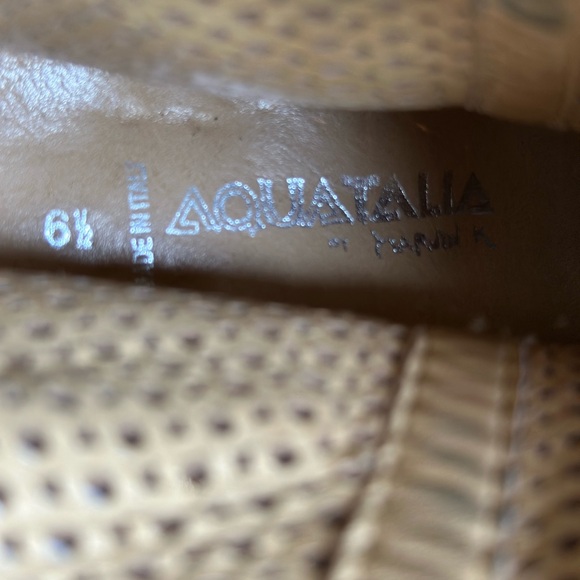 Aquatalia By Marvin K. Fawn Leather Bootie Brown Size 6.5 Made in Italy Boots - Picture 13 of 14